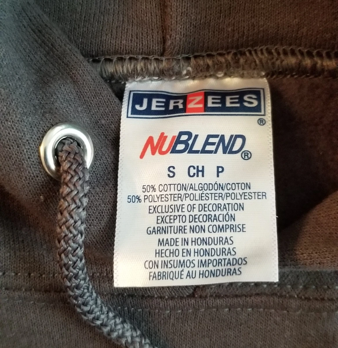 JERZEES NuBLEND Hoodie Sweatshirt S CH P Brand New