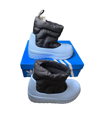 Adidas Puffylette Baby Blue Winter Boots Cushioned Casual Shoes Size 8.5