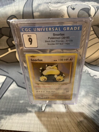 Snorlax XY179 Black Star Promo CGC 9 Mint Graded Pokémon Card