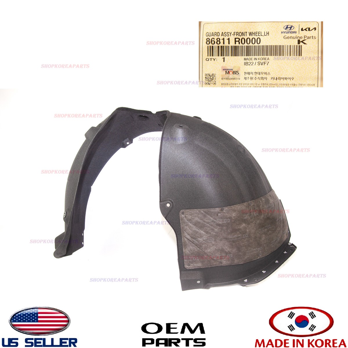 Genuine Fender Liner Front LEFT Driver Side ⭐OEM⭐ Kia Carnival