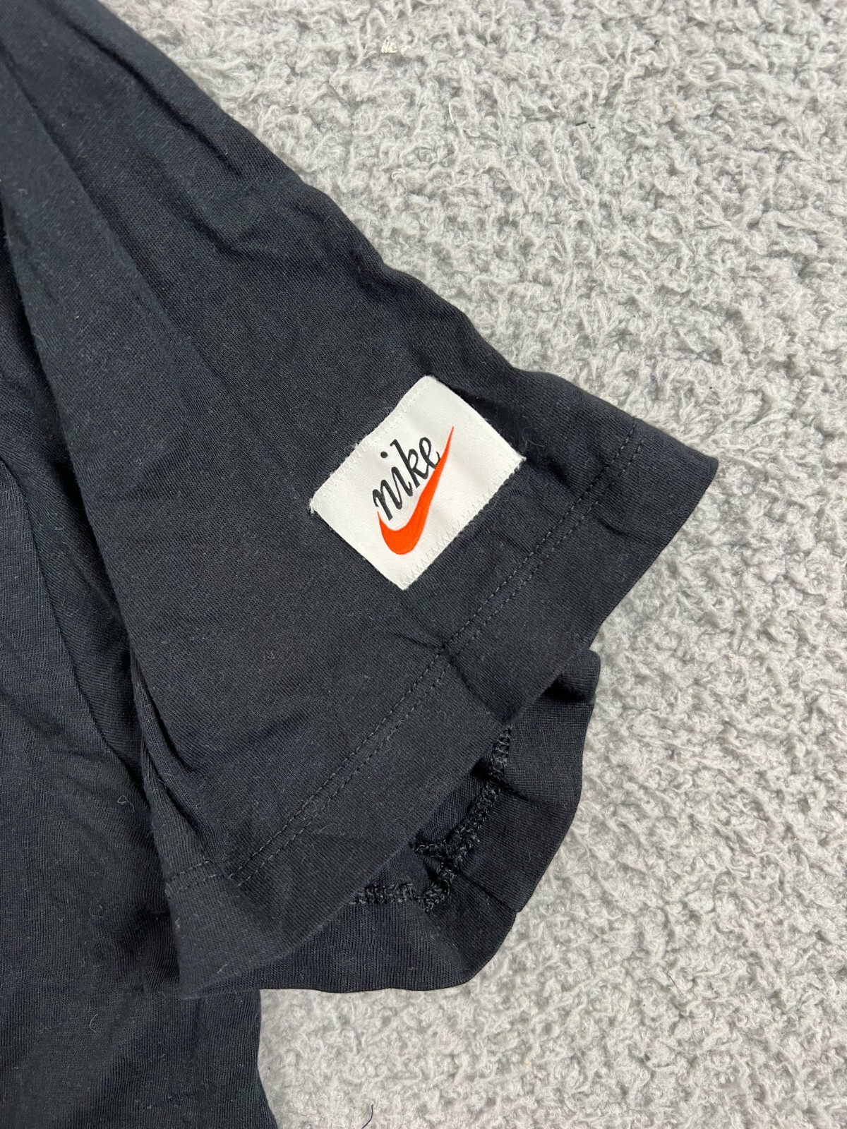 The Nike Tee Shirt Men's XL Black Embroidered Swoosh Center eBay