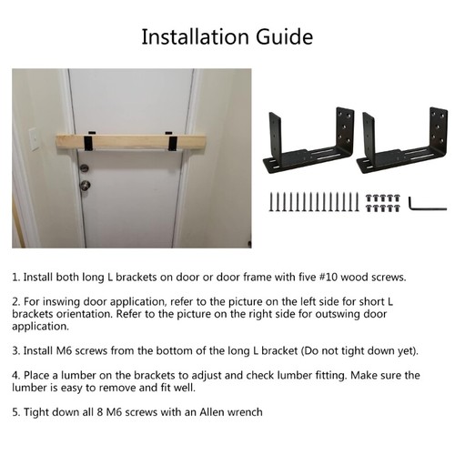Sturdy Door Support Adjustable Door Bracket for Added Stability for Homes Office - Picture 3 of 8