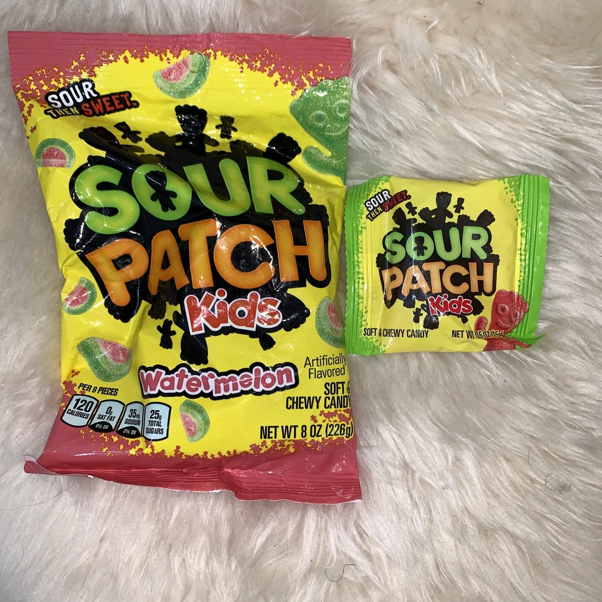 Sour Patch Kids Watermelon Soft Chewy Candy 8 oz And .5 oz Sour Patch Kids