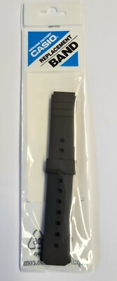 Casio Uhrenarmband , Resin schwarz | MQ-24 MQ-58 MQ-104 NEU