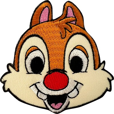 Chip and Dale Aufnäher Bügelbild Kleidung Chipmunk Rescue Rangers Stickerei Abzeichen