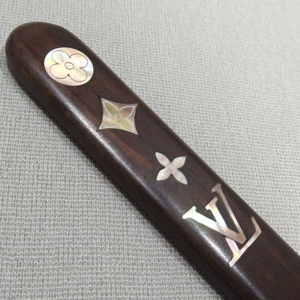 Authentic Louis Vuitton Letter Opener Paper Knife Wooden VIP Gift