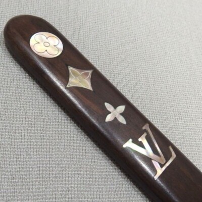 Authentic Louis Vuitton Letter Opener Paper Knife Wooden VIP Gift