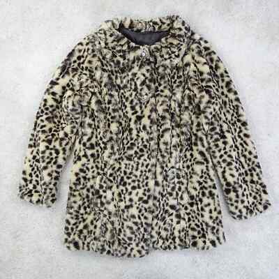 Me Jane Damen Jacke Medium Leopardenmuster Kunstfell weich wunderschön gefüttert