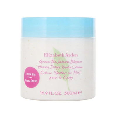 Green Tea Sakura Blossom by Elizabeth Arden 16.9 oz Honey Drops Body Cream Women
