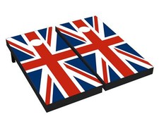 UK Flag Cornhole Board Wrap LAMINATED Wraps Decals Vinyl skin 43