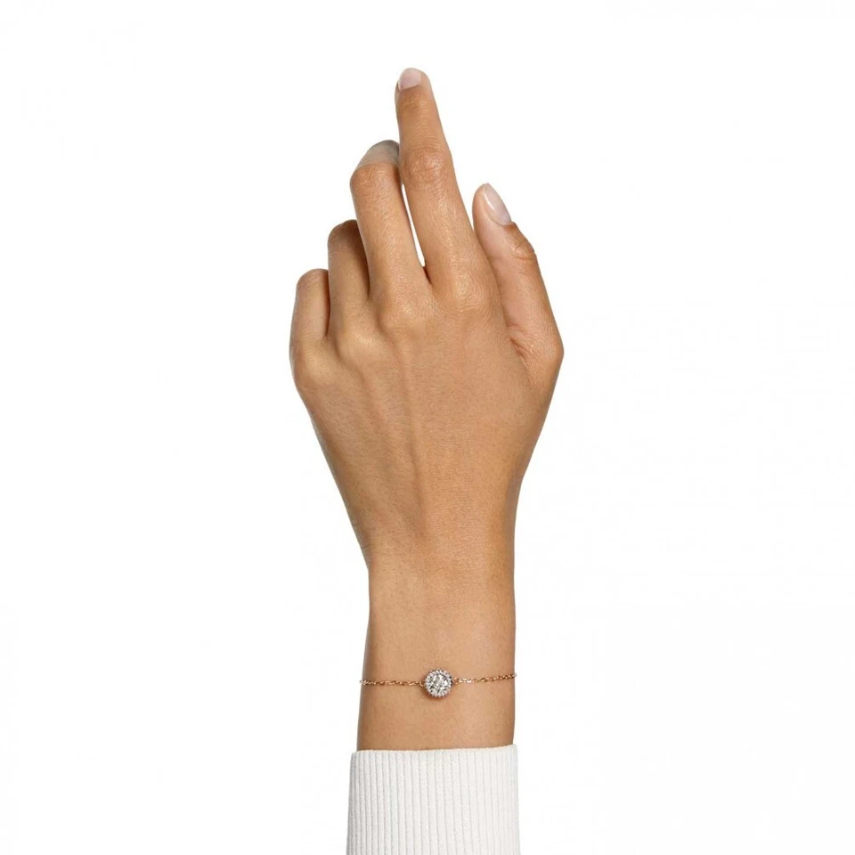 Pulsera Swarovski Constella pavé blanca baño tono oro rosa 5636273 - Imagen 2 de 2