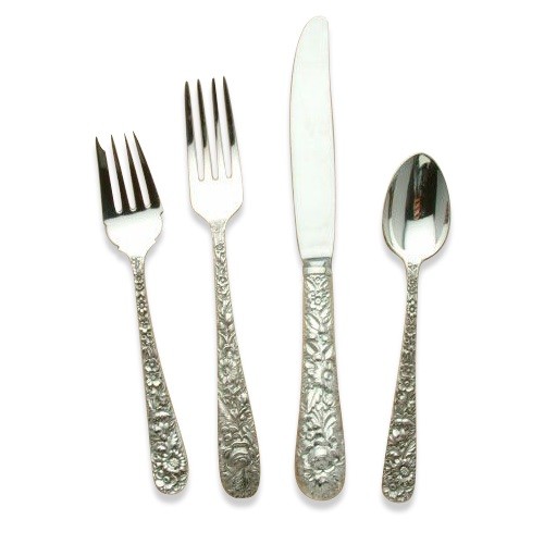 Repousse by Kirk Stieff Sterling Silver Piece Place Setting