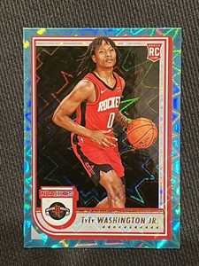 TyTy Washington Jr. 2022-23 NBA Hoops TEAL EXPLOSION SP Rookie Rare RC #258🔥🏀