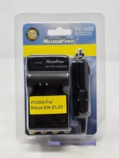 Maximal Power FC-500 Battery Charger Nikon EN-EL5 DVD/dc - New