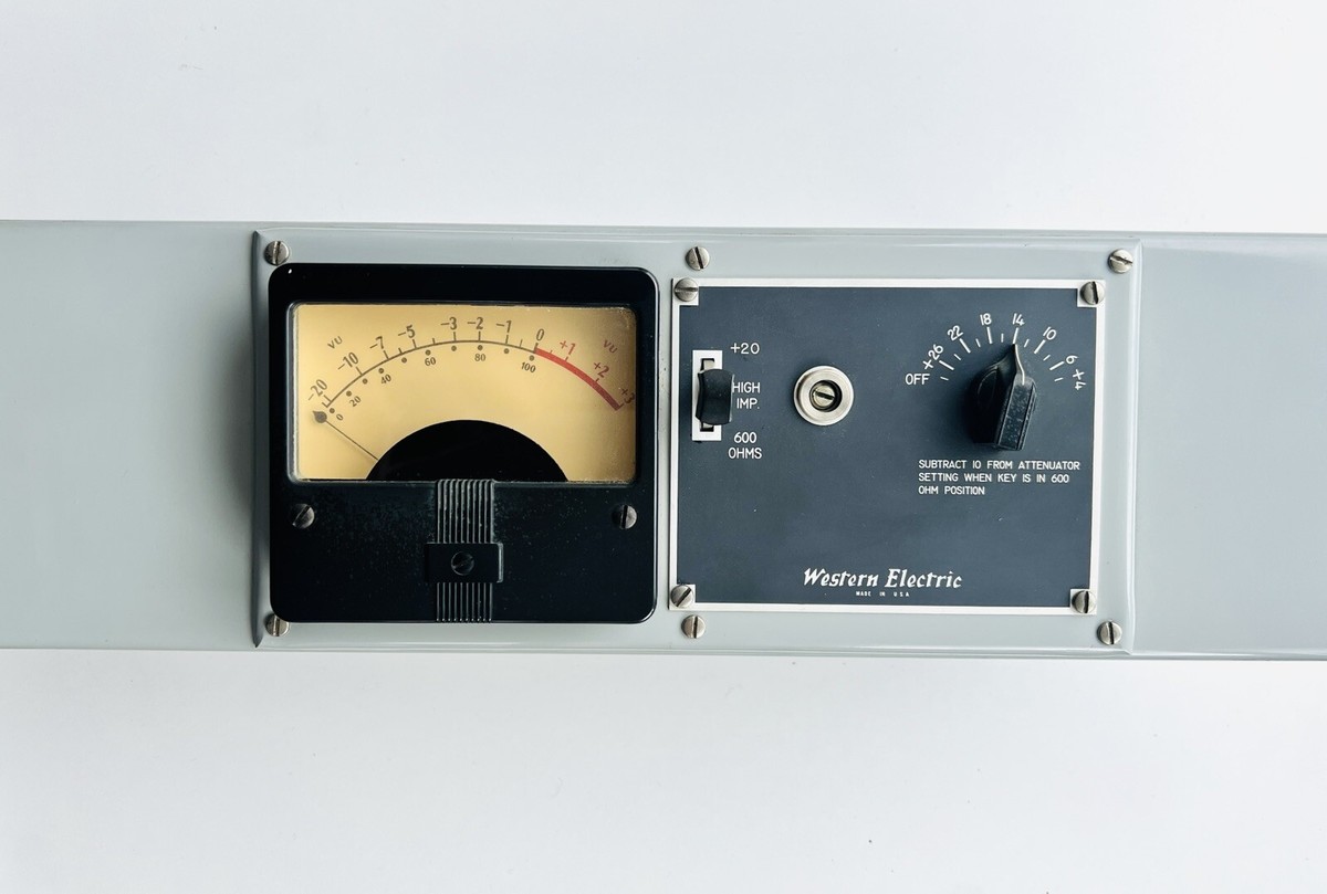 Vintage Western Electric 754B Tube Amp Audio Meter VU + Vintage Western Electric 754B Tube Amp Audio Meter VU +
