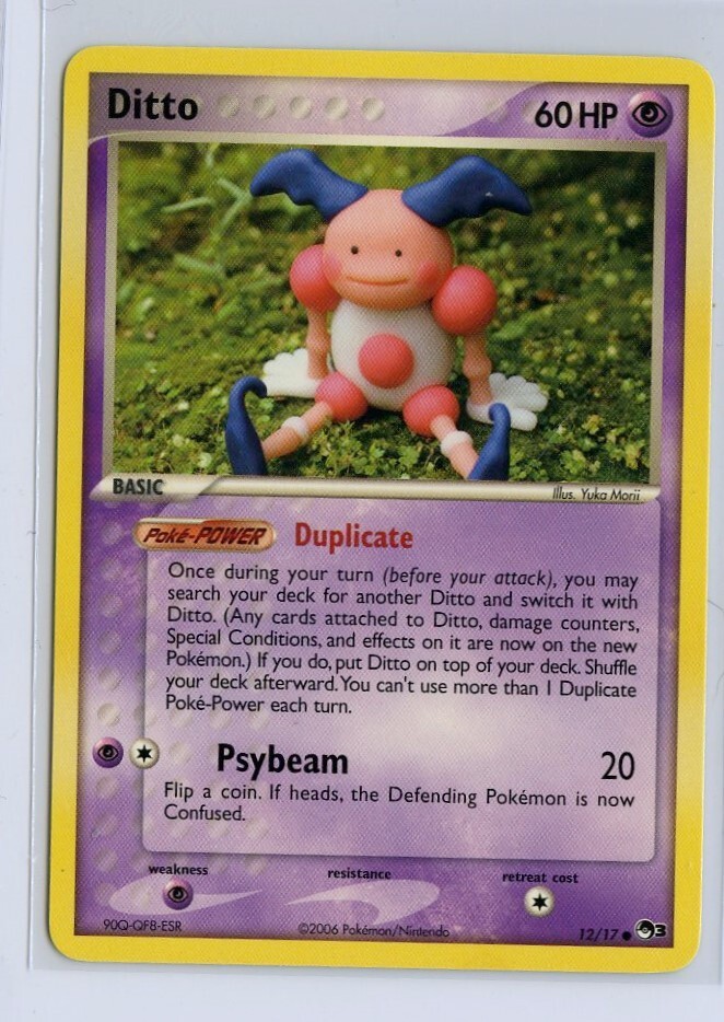 DITTO [Mr. Mime] Card(POP SERIES-3) Set 12/17 Common PROMO NM