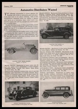 1929 Sanford Cub Truck Chassis Photo Elcar 6-70 Sedan Article Vintage Print Ad