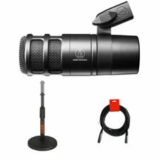 Audio-Technica AT2040 Mic Bundle w/Telescoping Mic Stand & XLR Cable