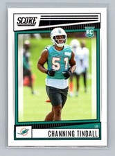 2022 Score Channing Tindall RC Miami Dolphins Rookie