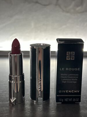 Givenchy Le Rouge Luminous Matte Red 333 L'Interdit Lipstick 1.5g Travel Size