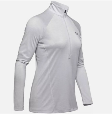 Under Armour Damen UA Tech Twist 1/2-Zip Training Top Ladies Large Jacke grau