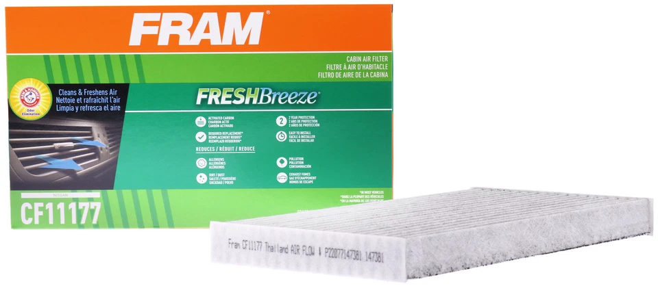 Filtro de aire de cabina para Nissan Leaf Juke Sentra 2009-2019 Fram Foto 4 de 4