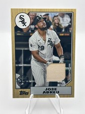 JOSE ABREU 2022 TOPPS RETRO 1987 BAT RELIC CHICAGO WHITE SOX #87R-JA JT