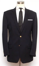 Botany 500 Men's Jacket Size 41L Blazer Sportcoat Dark Navy D080464