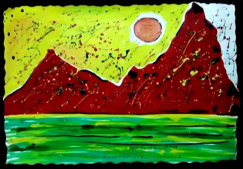 Contemporary Handmade Painting Md & Sd By World Fame Artt. Nidhi Bandil Agarwal