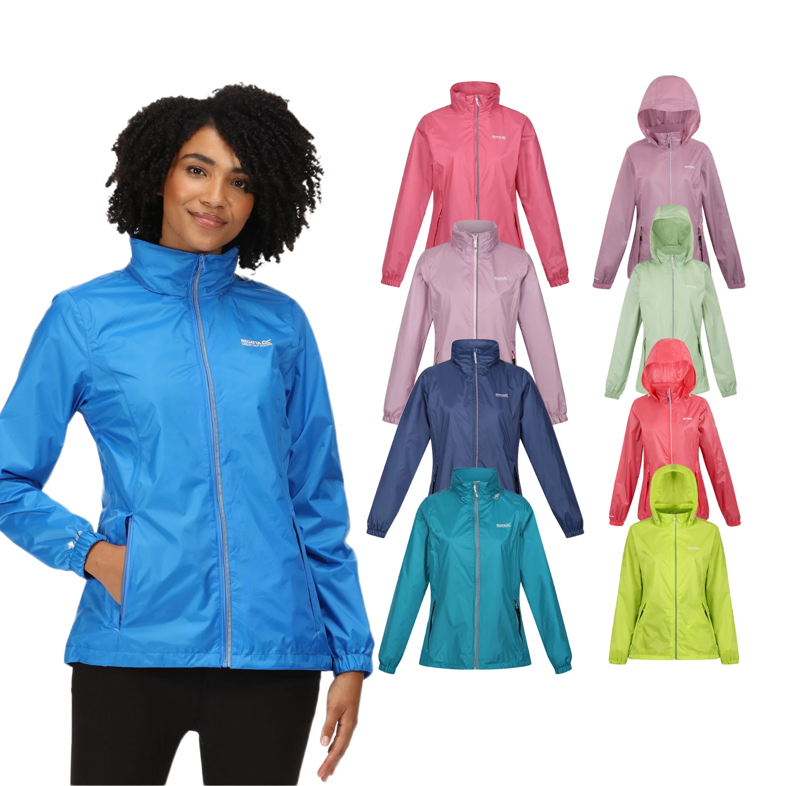 Regatta Womens Corinne IV Waterproof Jacket Ladies Packaway Rain Coat RRP £70
Opens in a new window