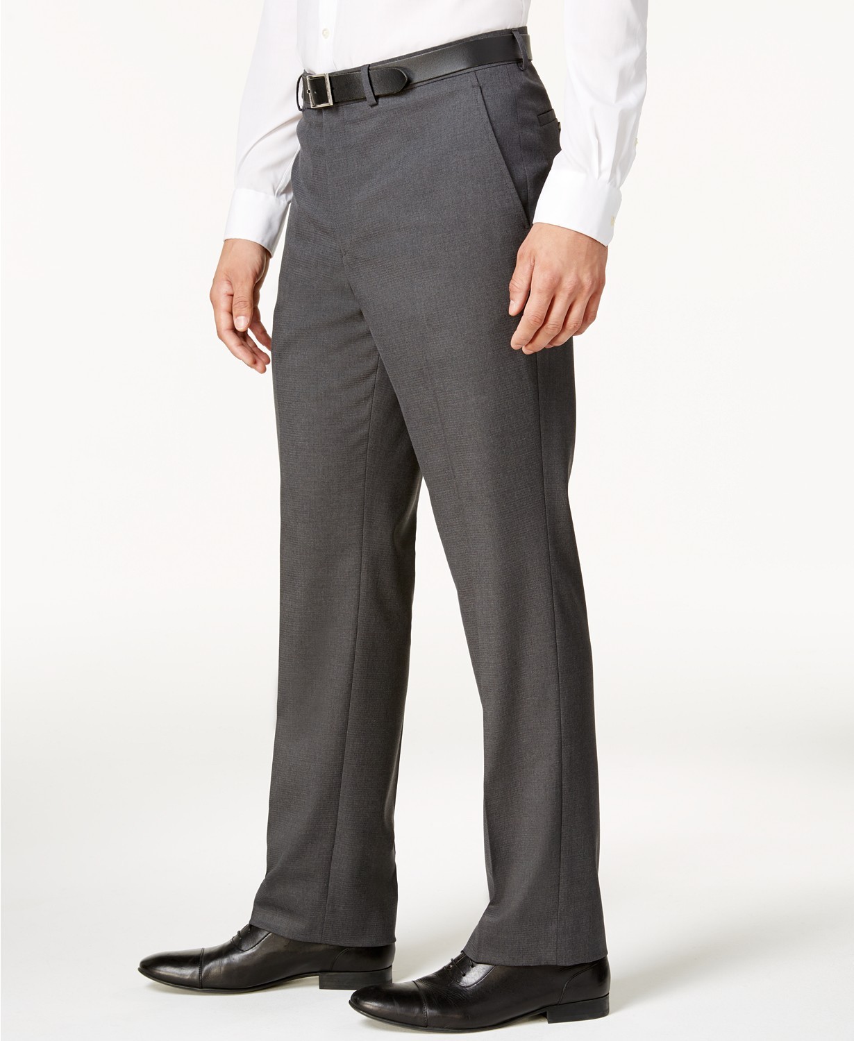 179 Cole 31w X 32l Men'S Gray Slim Fit Flat Front Suit Dress