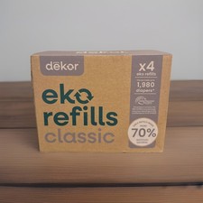 CLASSIC Diaper Pail Refills  4 Count Unscented  Exclusive End-of-Liner Mark...
