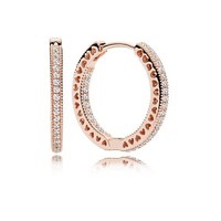 "Pandora Rose Creolen \"Unendliche Herzen\" 286318CZ"