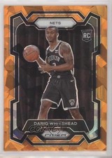 2023-24 Panini Prizm Orange Ice Prizm Dariq Whitehead #175 1d5e
