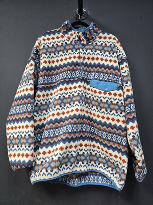 #ad Patagonia Synchilla Snap T Pullover Men#x27;s Size XL Cliff Underwater Blue Clean 🔥 $113.99