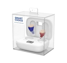 Digital Hearing Aid with LED Display Case, Rechargeable Dual Ear Amplifier, High