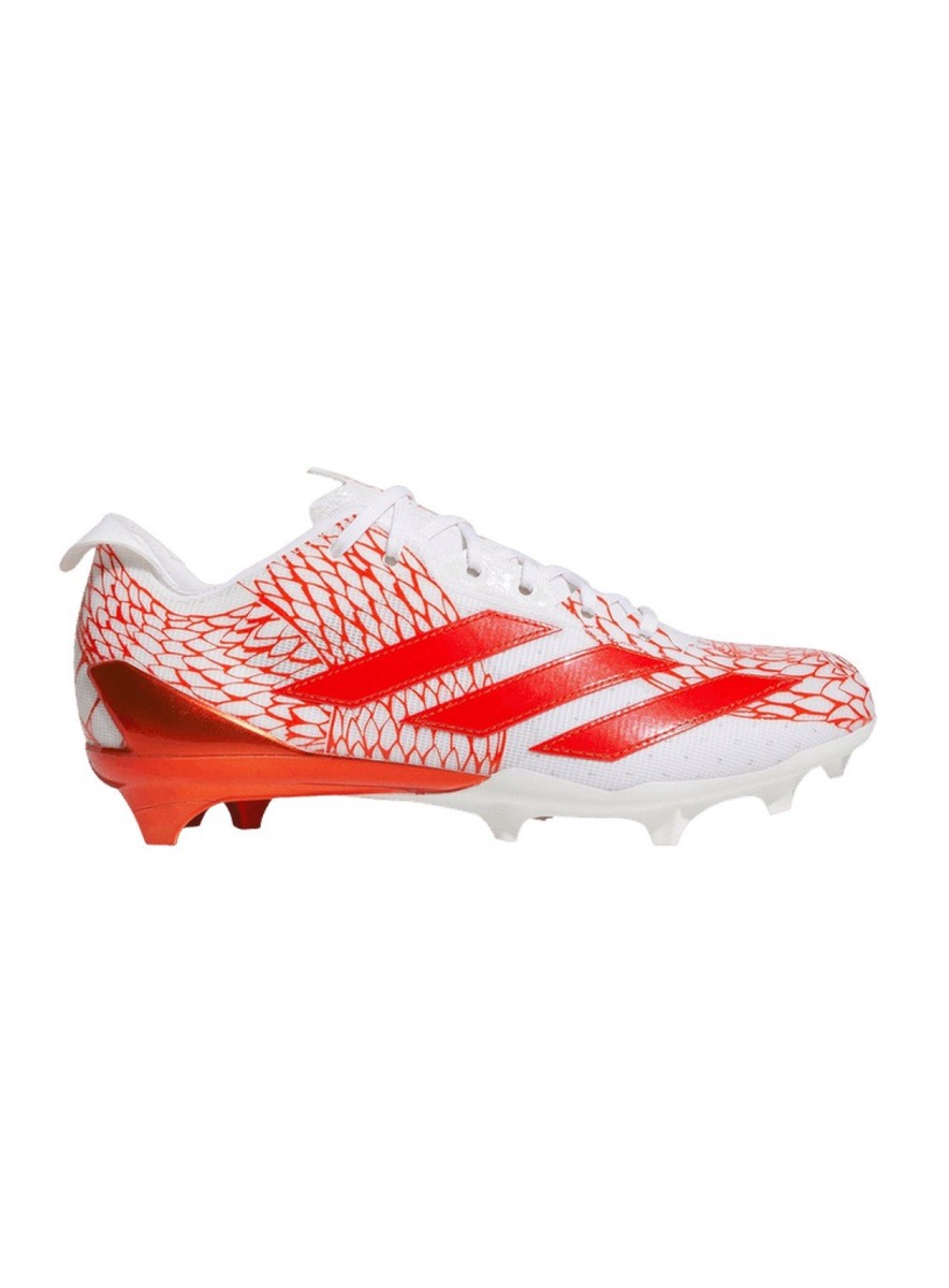 NEW Adidas Adizero Electric Orange White Football Cleats IH8570 Men’s Size 