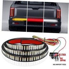 Truck Tailgate Light Bar LED Brake Light Strip with Red 60" Triple Row