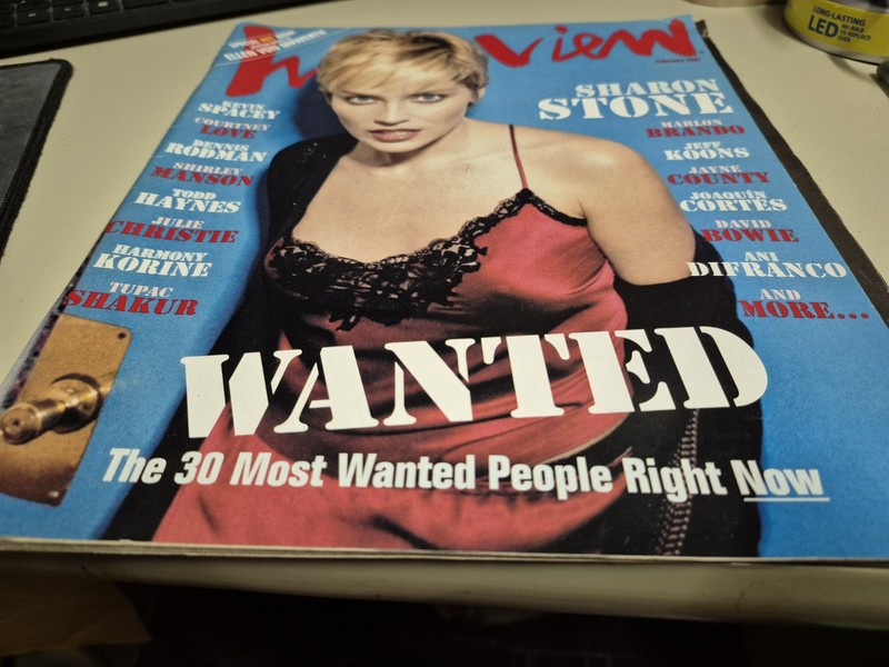 INTERVIEW magazine Sharon Stone Kevin Spacey Tupac Marlon Brando David Bowie