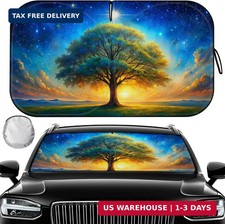 Car Windshield Sun Shade, Folding Car Shades for Front Windows UV Rays Sun Cover