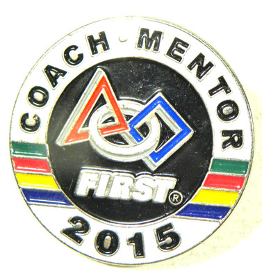 First Robotics Competition Lapel Pin FRC Coach Mentor 2015 Enamel
