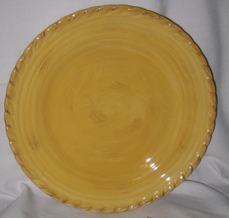 Artimino Tuscan Countryside Yellow - 11 1/2 Inch Dinner Plate - Pre-Owned