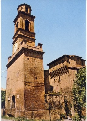 NOVELLARA -REGGIO EMILIA -TOWER AND FORTRESS OF GONZAGA -GUARD CORPS postcard