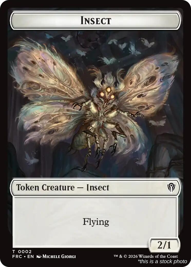 Insect // Rogue Double-Sided Token (FRC 2 // 7), Normal, Commander ...