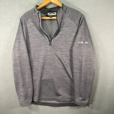Sun Mountain Golf Pullover Mens 2XL Gray Long Sleeve Quarter Zip Prairie View