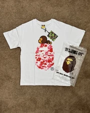 BAPE ABC Camo Milo On Big Ape Tee Size Medium