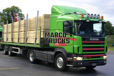 LKW Foto Scania 124L 470 Pritschen-LKW/tarpaulin Schweiz grün Daniel Knut #j8id