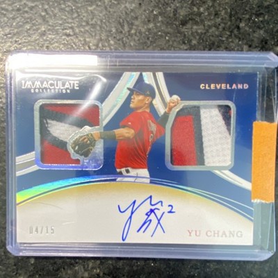 Panini 2020 Immaculate Yu Chang Guardians Auto Patch Serial Numbered /15 DMS-YC