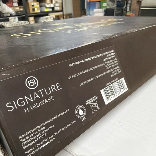 Signature Hardware Greyfield Widespread Bathroom Faucet SHWSCGF807AGBR - Picture 6 of 6