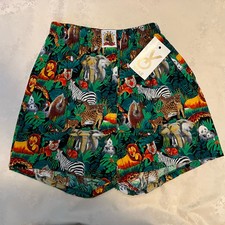 NOS Vintage Max Boxxer Yo Wear Jungle Safari Boxer Style Shorts Unisex 90s S USA